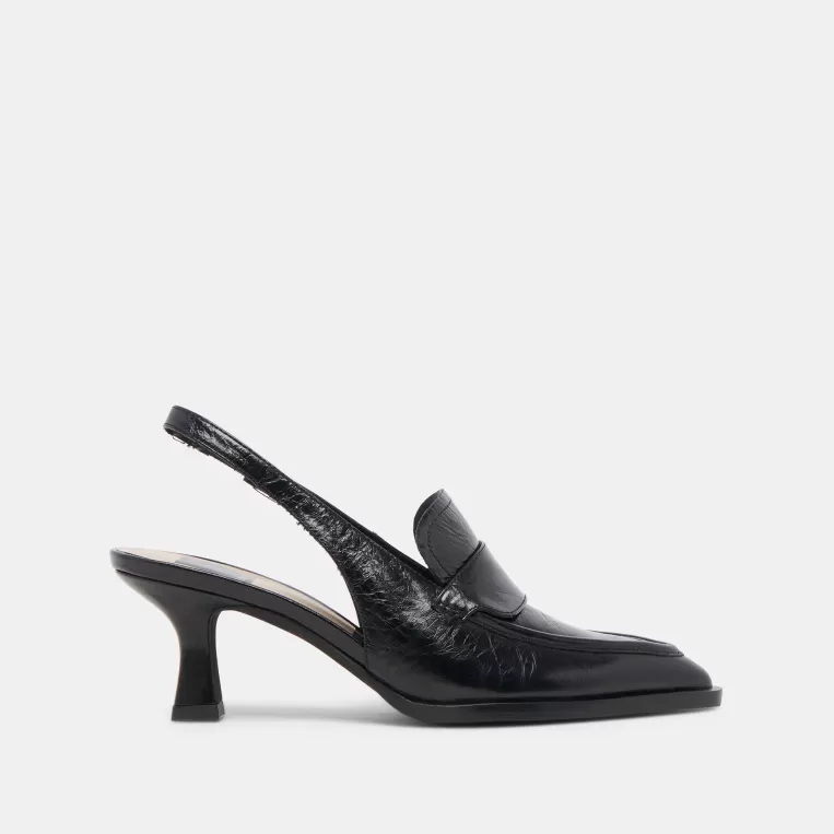 Dolce Vita Heels^ADELE HEELS MIDNIGHT CRINKLE PATENT LEATHER