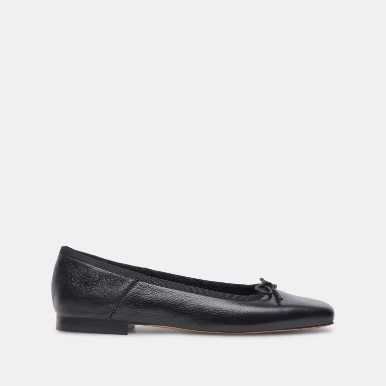 Dolce Vita Ballet Flats | Extended Sizing^ANISA BALLET FLATS BLACK LEATHER