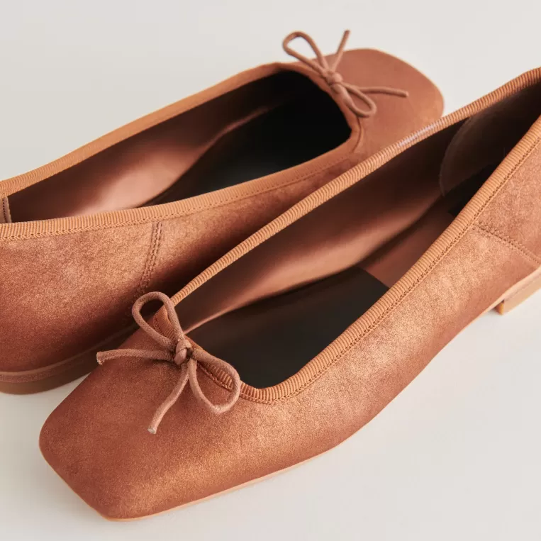 Dolce Vita Make It Metallic | Ballet Flats^ANISA BALLET FLATS COPPER METALLIC SUEDE