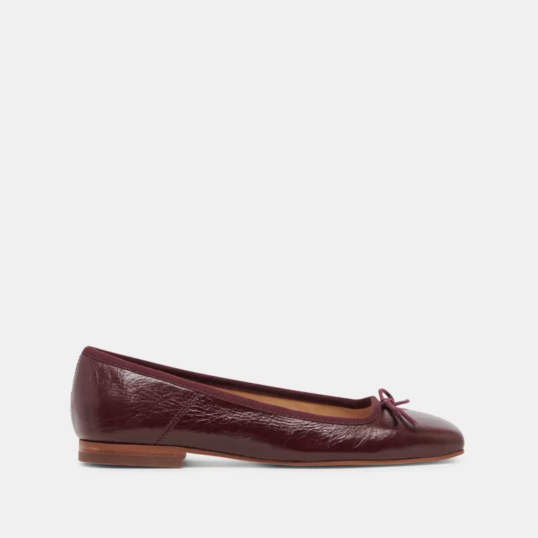 Dolce Vita Ballet Flats | Flats & Loafers^ANISA BALLET FLATS CRANBERRY CRINKLE PATENT