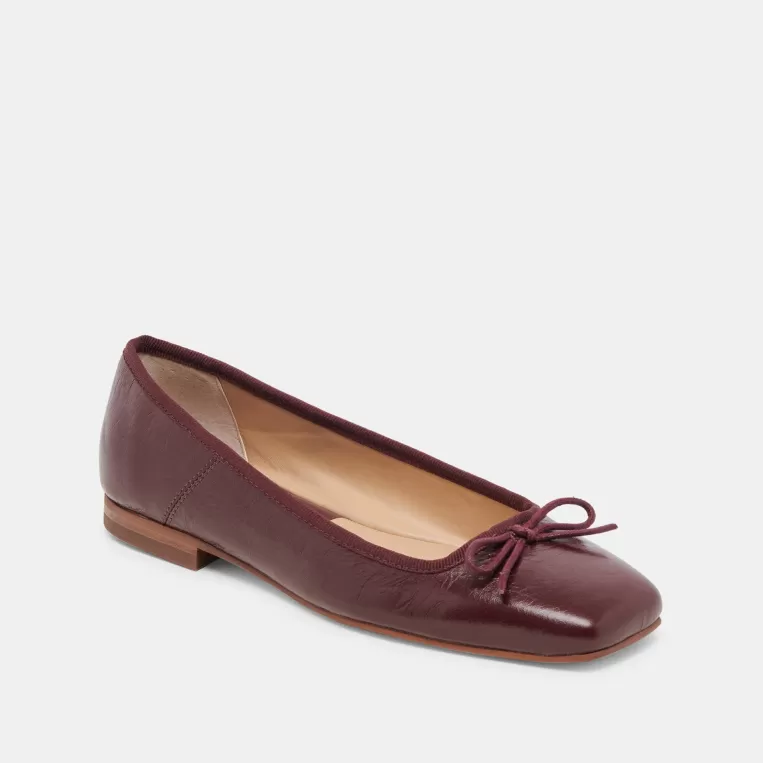 Dolce Vita Ballet Flats | Flats & Loafers^ANISA BALLET FLATS CRANBERRY CRINKLE PATENT