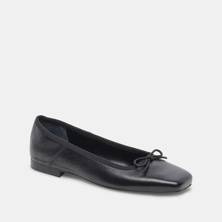 Dolce Vita Ballet Flats | Wide Widths^ANISA WIDE BALLET FLATS BLACK LEATHER