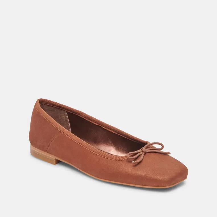 Dolce Vita Make It Metallic | Ballet Flats^ANISA WIDE BALLET FLATS COPPER METALLIC SUEDE