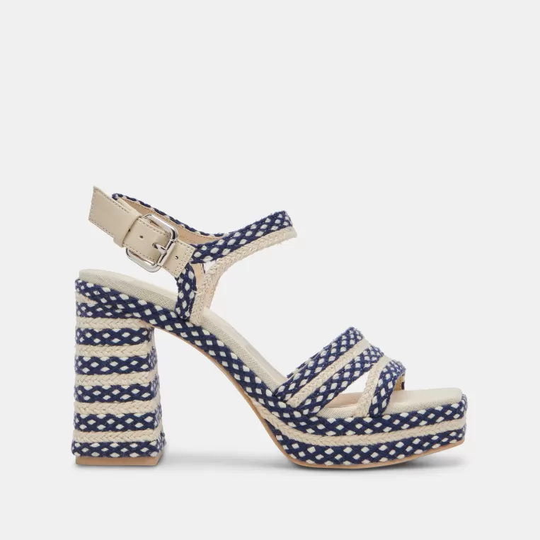 Dolce Vita Heels^ARNELA HEELS NAVY MULTI WOVEN