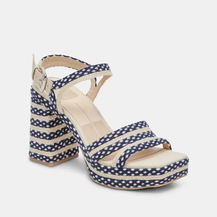 Dolce Vita Heels^ARNELA HEELS NAVY MULTI WOVEN