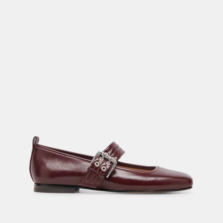 Dolce Vita Mary Janes | Ballet Flats^ARORA BALLET FLATS BURGUNDY CRINKLE PATENT