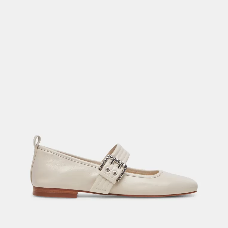 Dolce Vita Mary Janes | Ballet Flats^ARORA BALLET FLATS IVORY CRINKLE PATENT