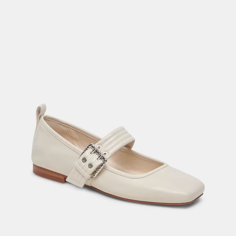 Dolce Vita Mary Janes | Ballet Flats^ARORA BALLET FLATS IVORY CRINKLE PATENT