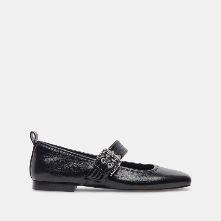 Dolce Vita Mary Janes | Ballet Flats^ARORA BALLET FLATS MIDNIGHT CRINKLE PATENT