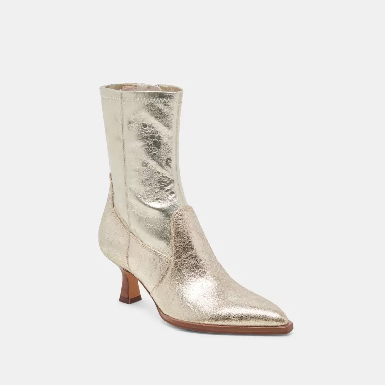 Dolce Vita Wide Calf^ARYA WIDE CALF BOOTS LIGHT GOLD DISTRESSED LEATHER