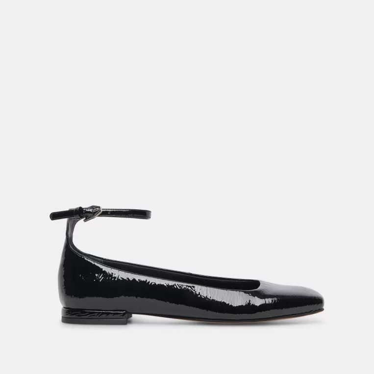 Dolce Vita Ballet Flats | Flats & Loafers^ASHYA BALLET FLATS MIDNIGHT CRINKLE PATENT