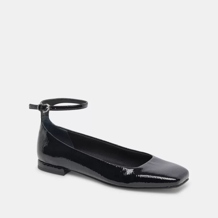 Dolce Vita Ballet Flats | Flats & Loafers^ASHYA BALLET FLATS MIDNIGHT CRINKLE PATENT