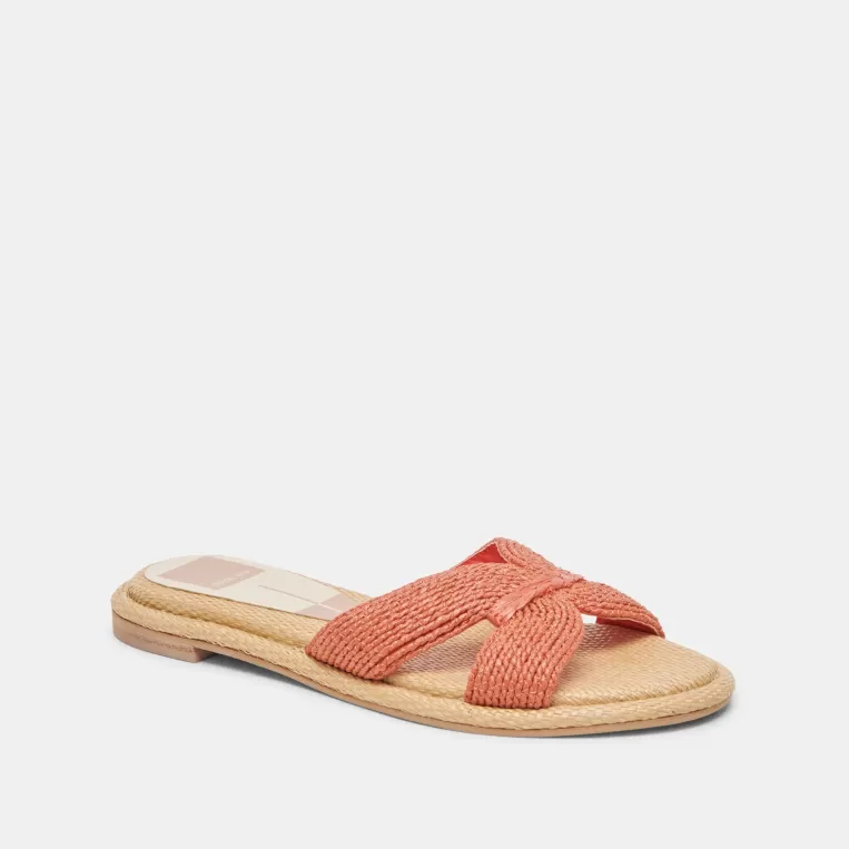 Dolce Vita Wide Widths | Sandals^ATOMIC WIDE SANDALS PERSIMMON RAFFIA