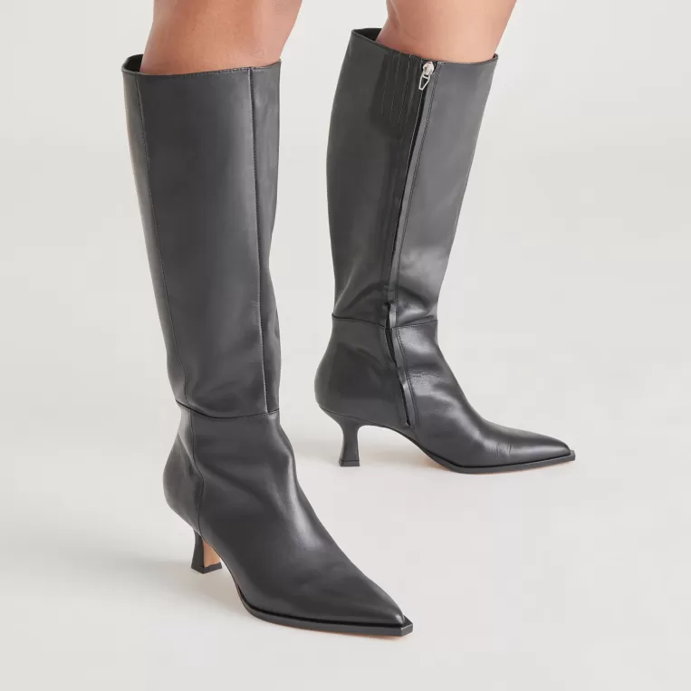 Dolce Vita Tall Boots | Wide Calf^AUGGIE WIDE CALF BOOTS BLACK LEATHER