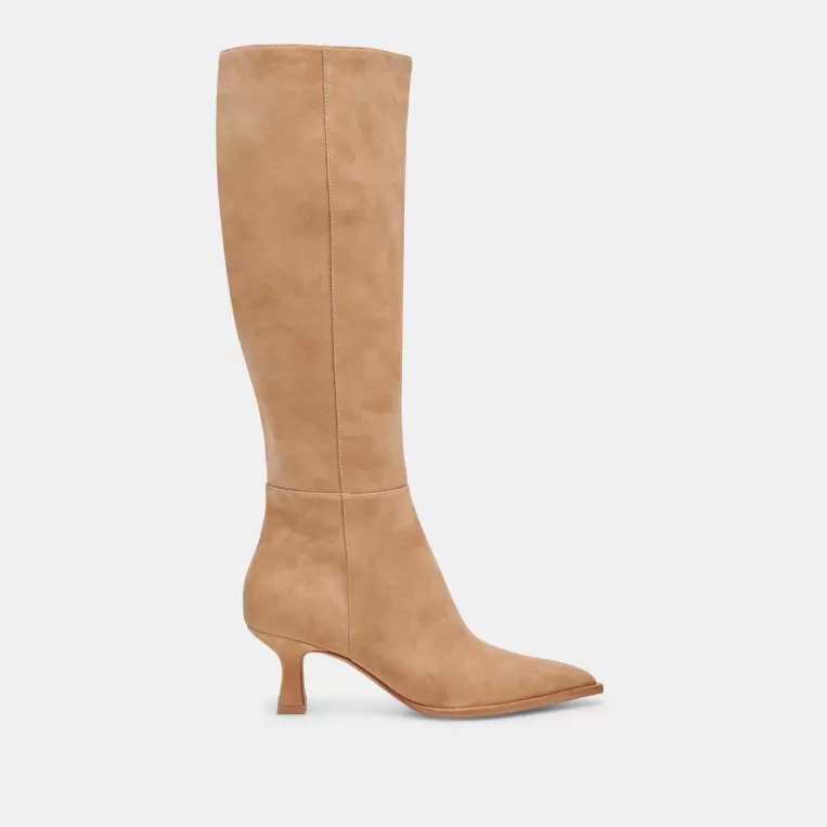 Dolce Vita Tall Boots | Wide Calf^AUGGIE WIDE CALF BOOTS CAMEL SUEDE