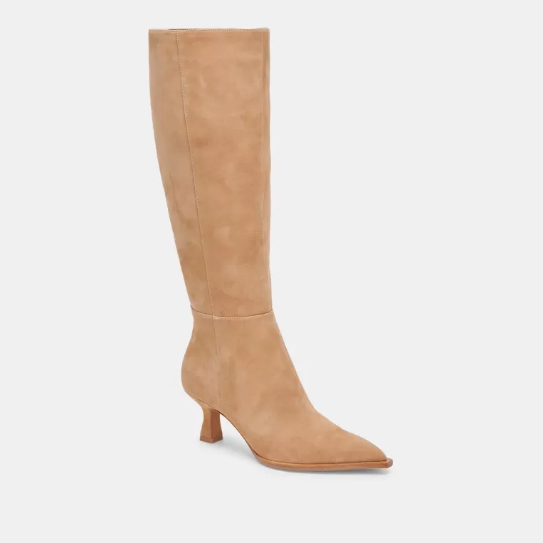 Dolce Vita Tall Boots | Wide Calf^AUGGIE WIDE CALF BOOTS CAMEL SUEDE