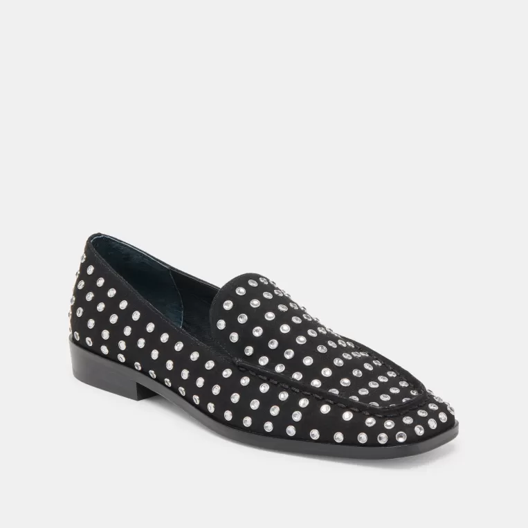 Dolce Vita Flats & Loafers^BENY CRYSTAL STUD FLATS BLACK CRYSTAL