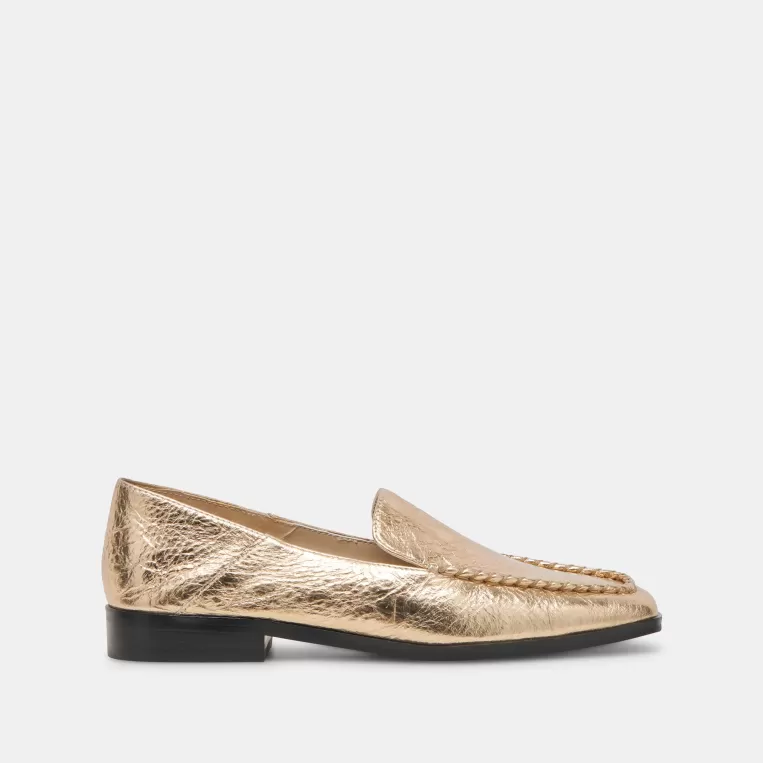 Dolce Vita Make It Metallic | Flats & Loafers^BENY FLATS GOLD DISTRESSED LEATHER