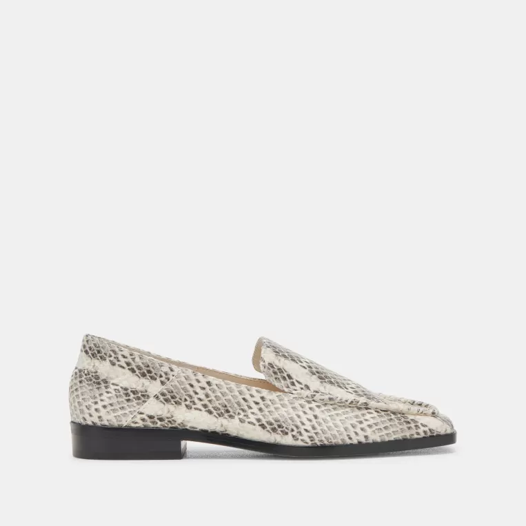 Dolce Vita Flats & Loafers^BENY FLATS GREY WHITE SNAKE EMBOSSED