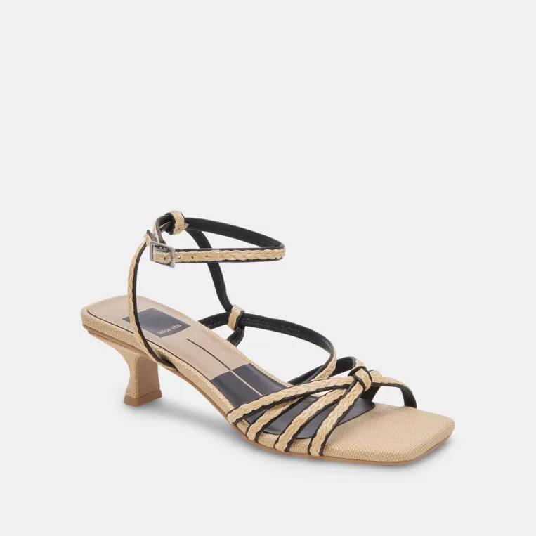 Dolce Vita Wide Widths | Sandals^BEV BRAID WIDE HEELS BLACK NATURAL JUTE