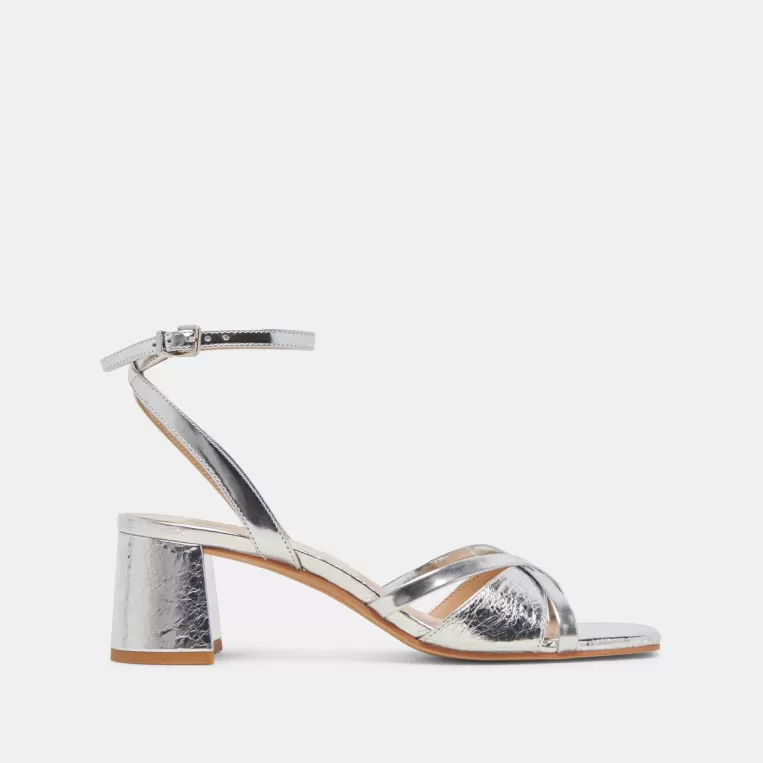 Dolce Vita Heels^BLAKLY HEELS SILVER DISTRESSED LEATHER