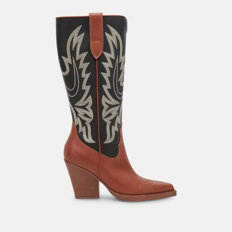 Dolce Vita Western Inspired | Tall Boots^BLANCH BOOTS BROWN BLACK LEATHER