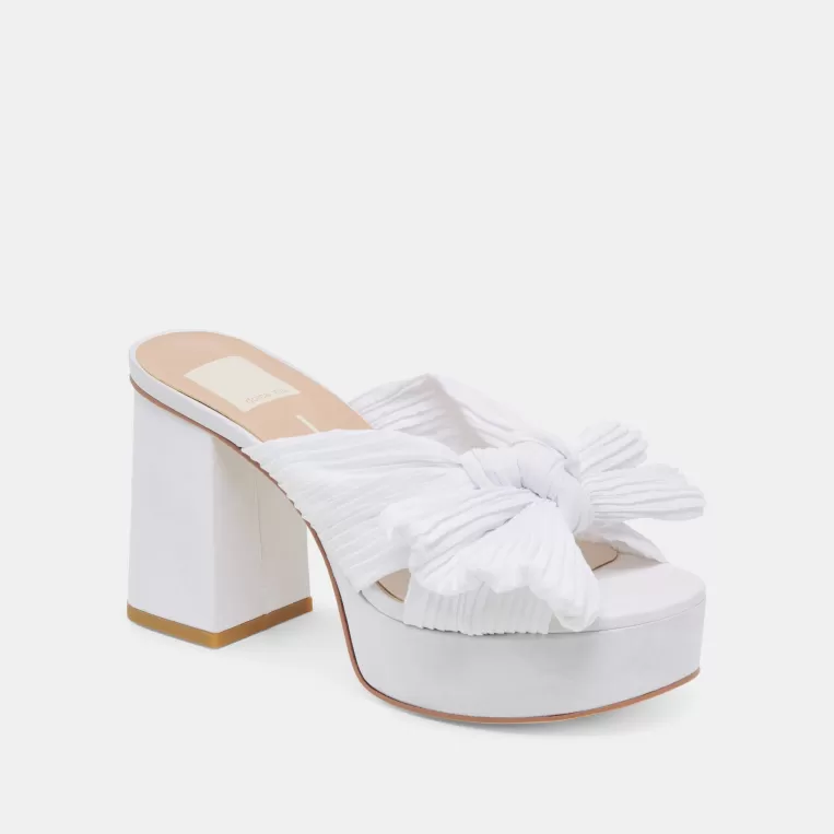 Dolce Vita Heels^BLARE HEELS WHITE SATIN