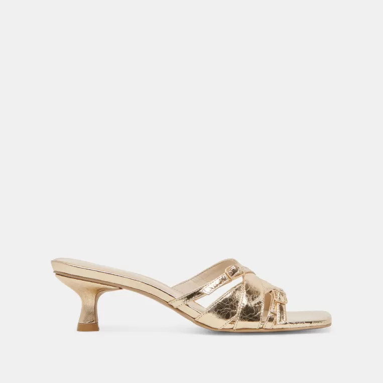 Dolce Vita Make It Metallic | Heels^BRYANT HEELS GOLD DISTRESSED LEATHER