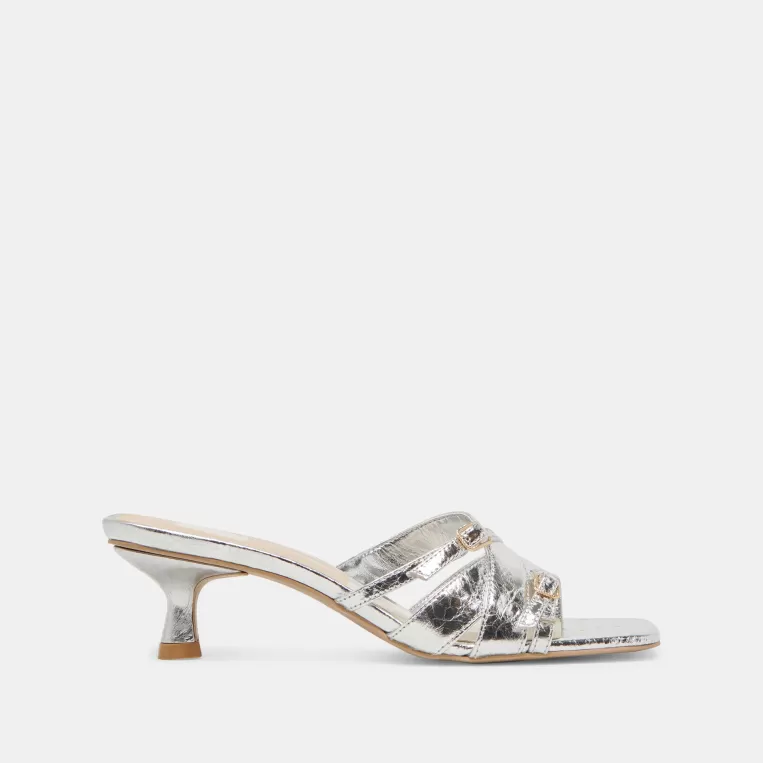 Dolce Vita Make It Metallic | Heels^BRYANT HEELS SILVER DISTRESSED LEATHER