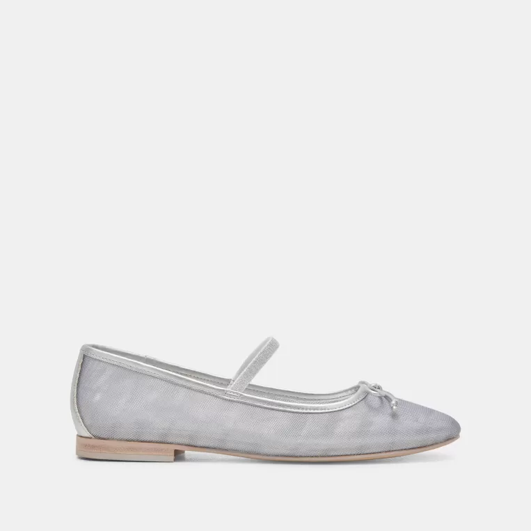 Dolce Vita Mary Janes | Ballet Flats^CADEL BALLET FLATS SILVER MESH