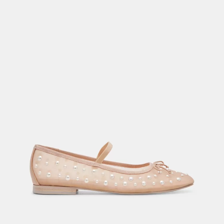 Dolce Vita Mary Janes | Ballet Flats^CADEL PEARL BALLET FLATS BLUSH MESH