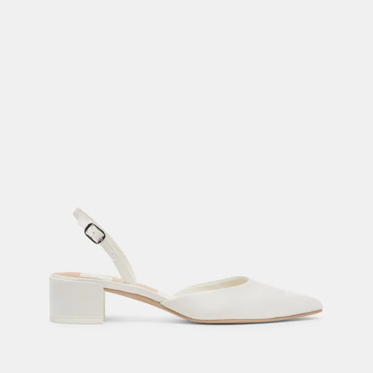 Dolce Vita Heels^CAREL HEELS TRUE WHITE SATIN