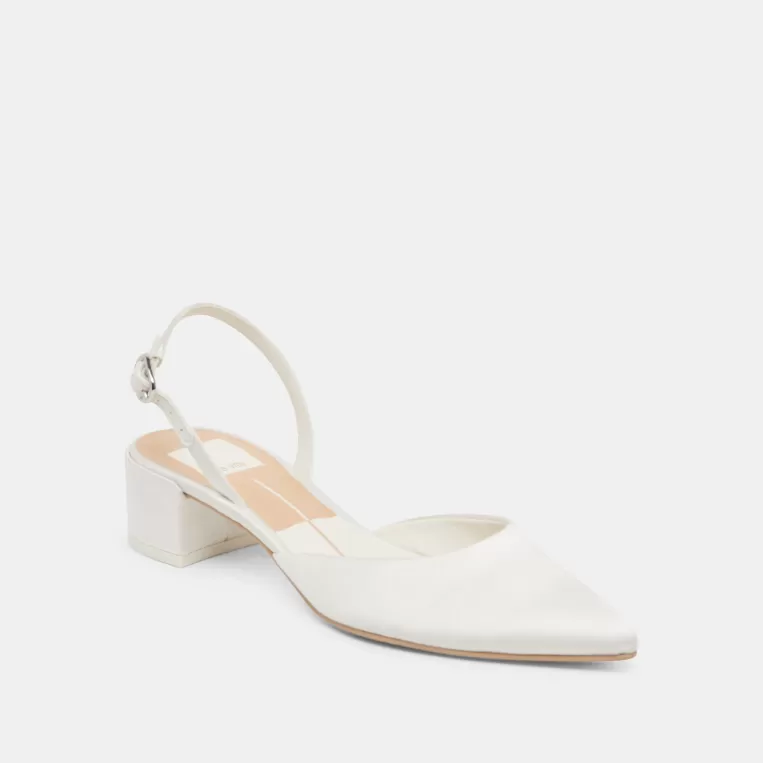 Dolce Vita Heels^CAREL HEELS TRUE WHITE SATIN