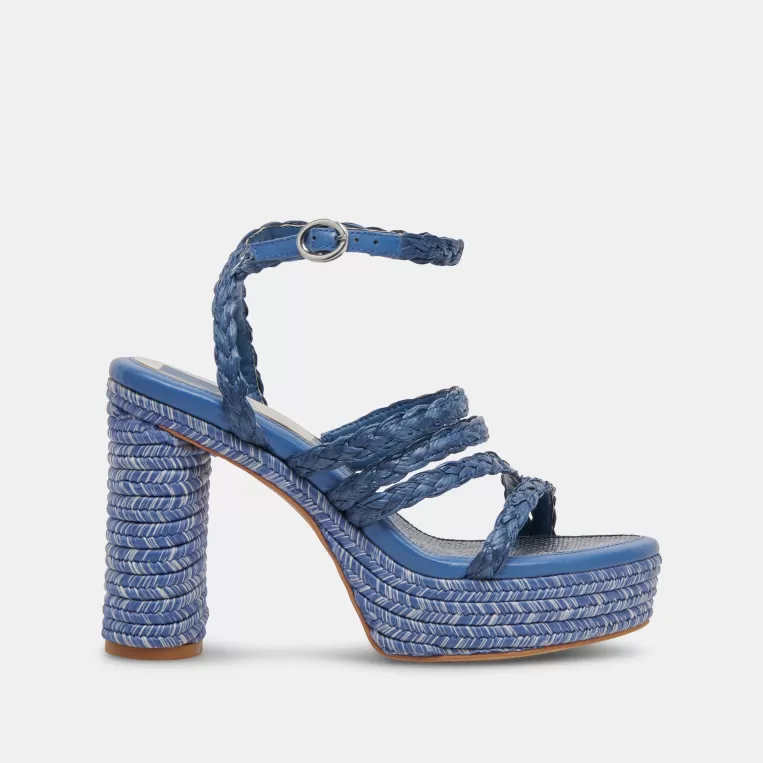 Dolce Vita Heels^CATINA HEELS BLUE RAFFIA