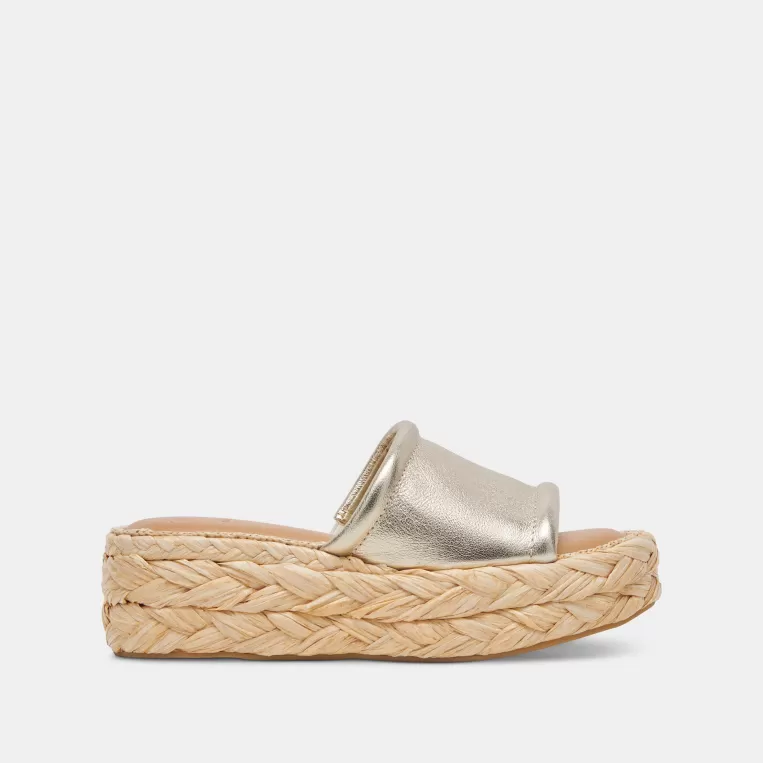 Dolce Vita Wide Widths | Sandals^CHAVI WIDE SANDALS LIGHT GOLD METALLIC LEATHER