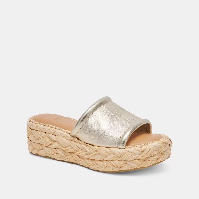 Dolce Vita Wide Widths | Sandals^CHAVI WIDE SANDALS LIGHT GOLD METALLIC LEATHER