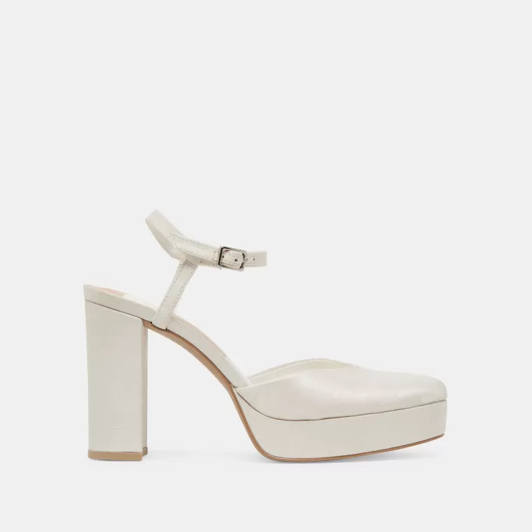 Dolce Vita Heels^CLAUD HEELS WHITE SATIN