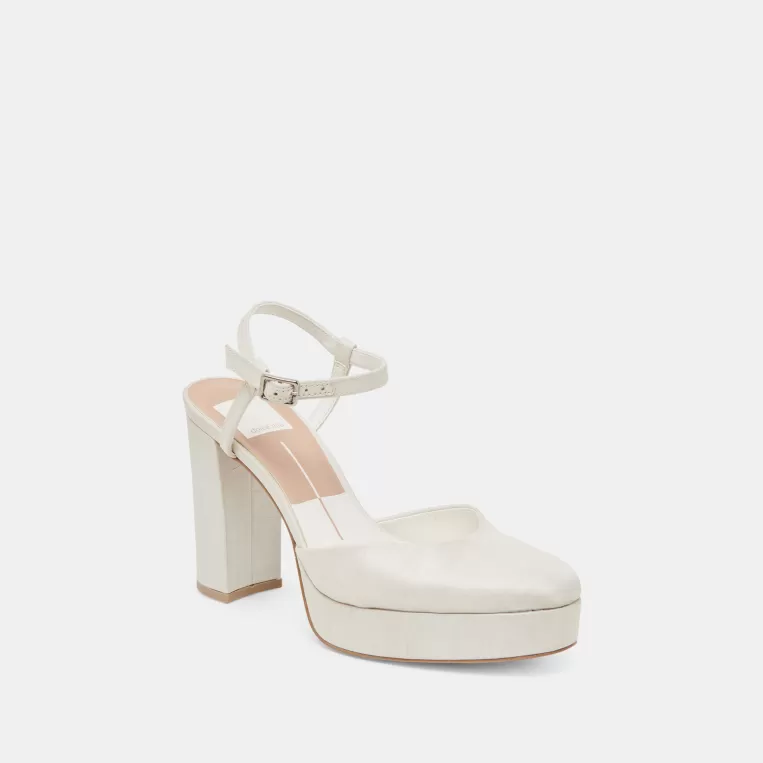 Dolce Vita Heels^CLAUD HEELS WHITE SATIN