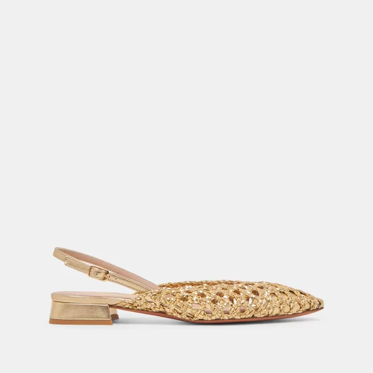 Dolce Vita Make It Metallic | Flats & Loafers^CYNDI FLATS GOLD WOVEN