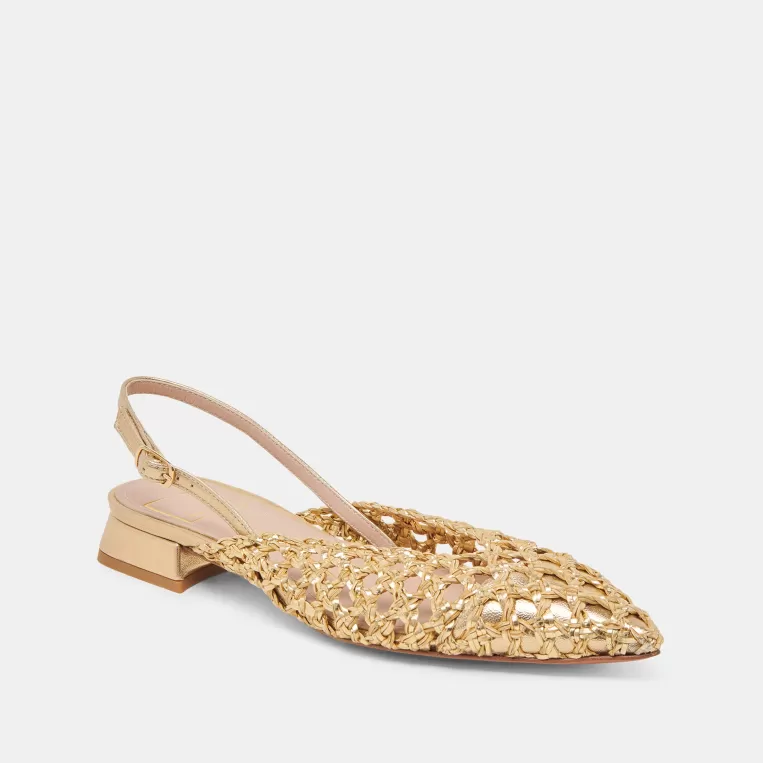 Dolce Vita Make It Metallic | Flats & Loafers^CYNDI FLATS GOLD WOVEN