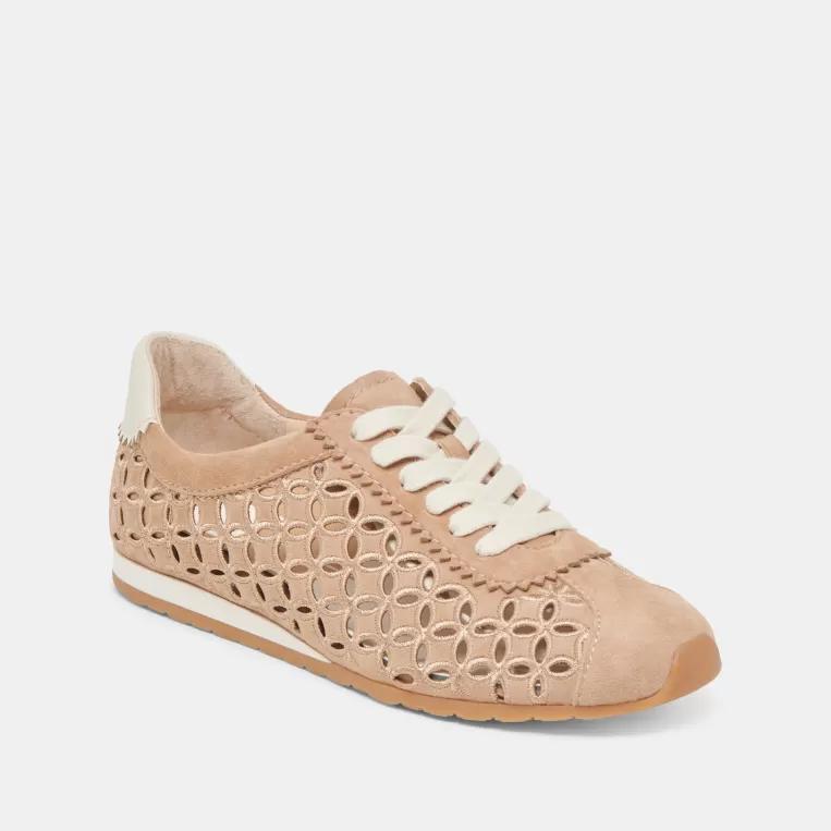 Dolce Vita Sneakers^DANIE EYELET PERF SNEAKERS CAMEL SUEDE