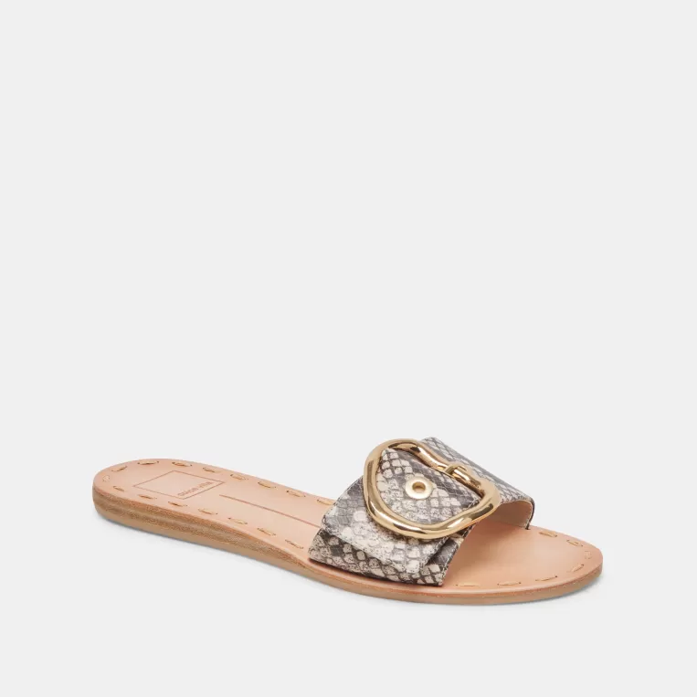 Dolce Vita Sandals^DANNA SANDALS BLACK WHITE EMBOSSED SNAKE