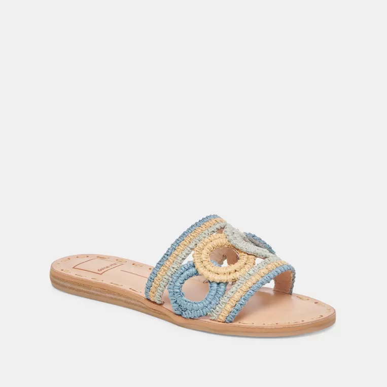 Dolce Vita Sandals^DANY SANDALS BLUE MULTI RAFFIA