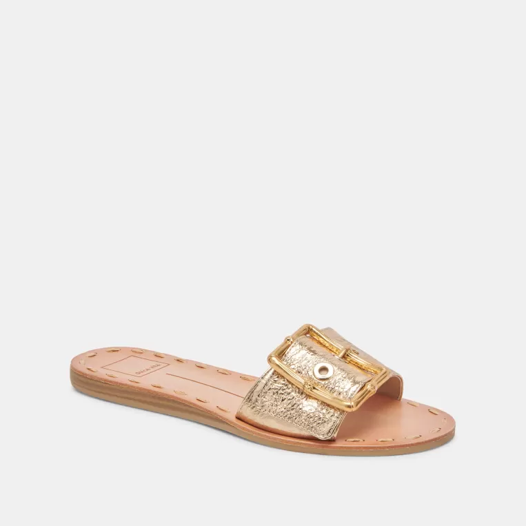 Dolce Vita Wide Widths | Sandals^DASA WIDE SANDALS GOLD CRACKLED LEATHER