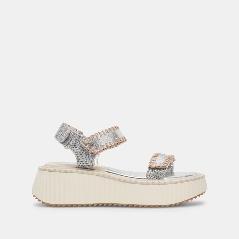 Dolce Vita Sandals^DEBRA SANDALS SILVER DISTRESSED LEATHER