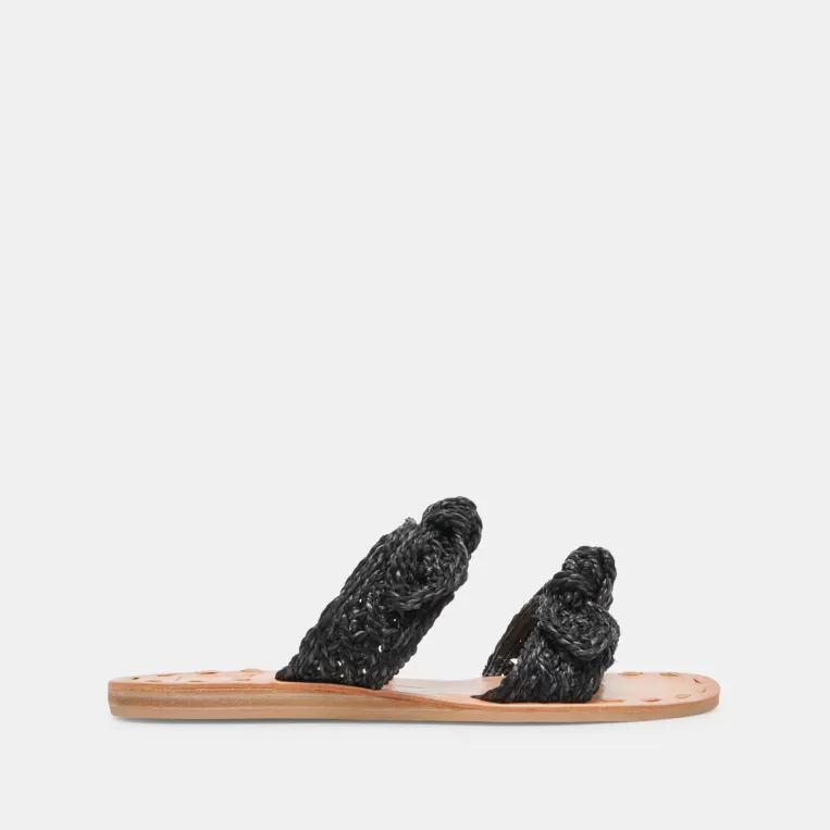 Dolce Vita Wide Widths | Sandals^DINAH WIDE SANDALS ONYX RAFFIA