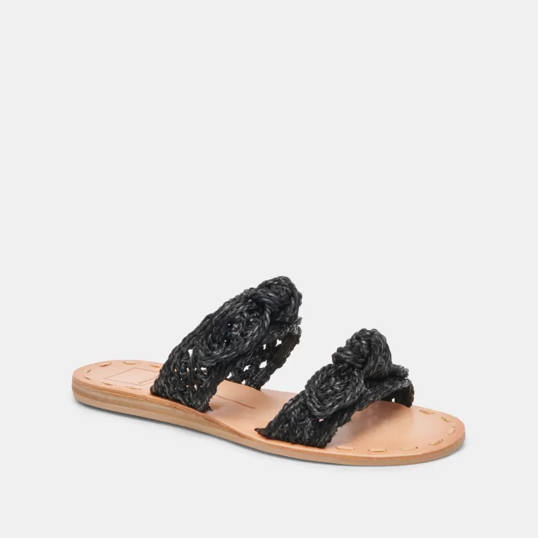 Dolce Vita Wide Widths | Sandals^DINAH WIDE SANDALS ONYX RAFFIA