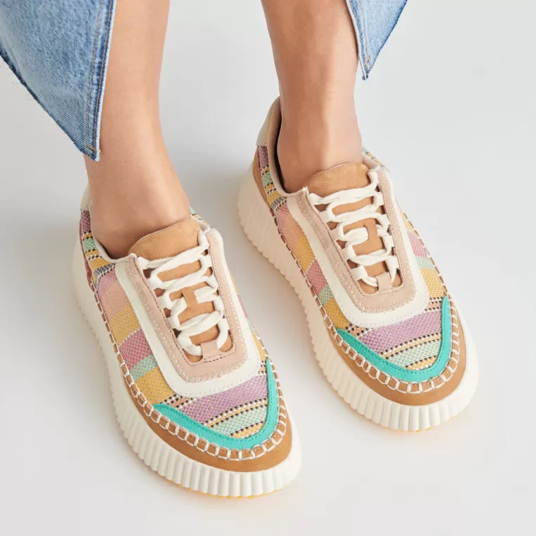 Dolce Vita Sneakers^DOLEN SNEAKERS TAN MULTI RAFFIA