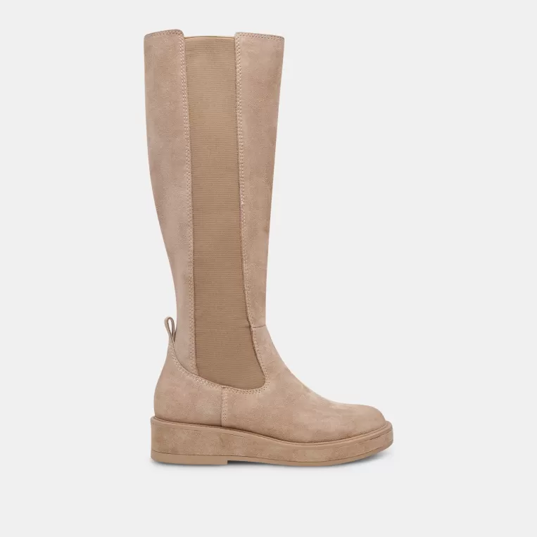 Dolce Vita Tall Boots | Wide Calf^EAMON H2O WIDE CALF BOOTS ALMOND SUEDE