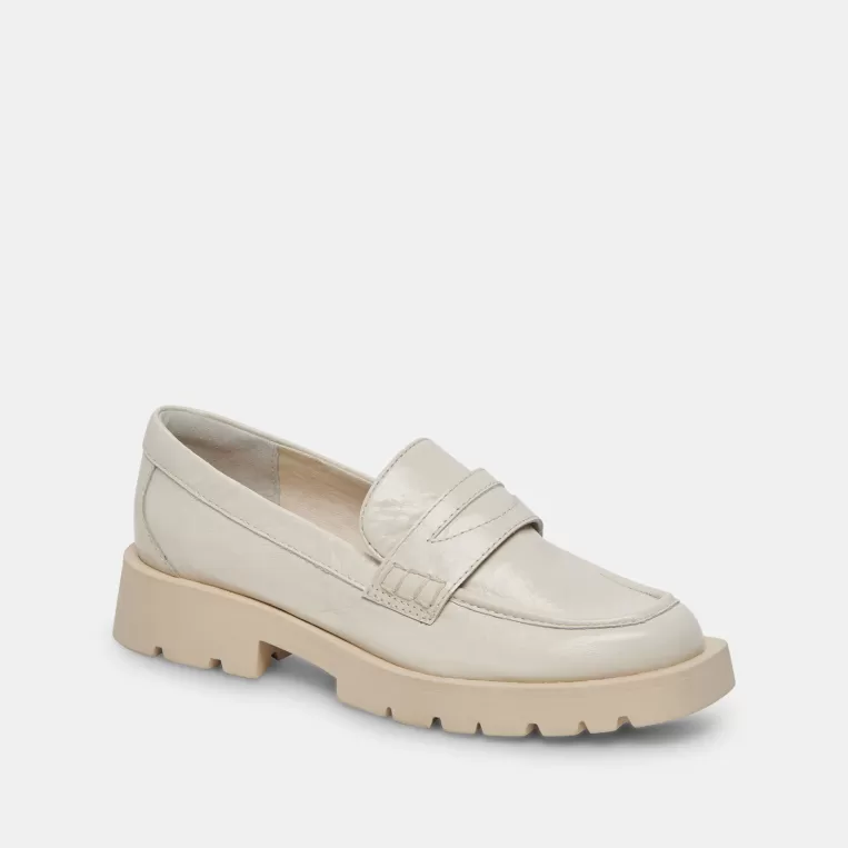 Dolce Vita Flats & Loafers^ELIAS FLATS OFF WHITE CRINKLE PATENT